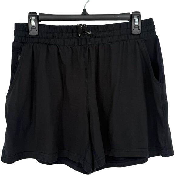 Pacific Trail Black Jersey Shorts Women’s M Casual Drawstring Waist - Picture 1 of 6